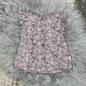 CREAMIE Girls Adobe Rose Pink Floral Top Size 2T NWT